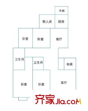 金府家園 5室 戶型圖