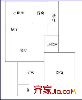 碧水灣 3室 戶型圖