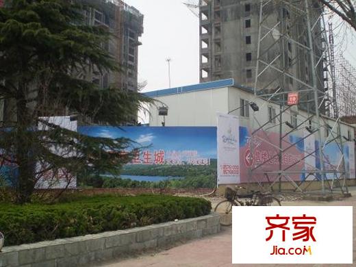 河畔花城外景圖施工現(xiàn)場