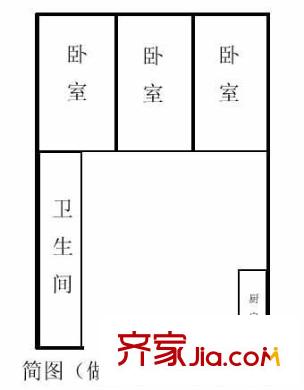 風(fēng)華南苑 3室 戶型圖