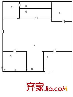 梅園小區(qū) 3室 戶型圖