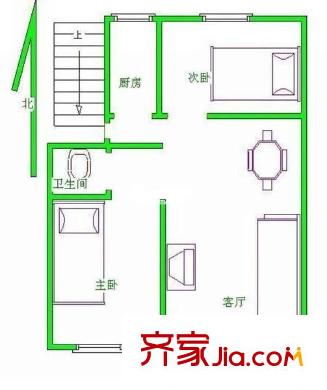 菁華園 2室 戶型圖