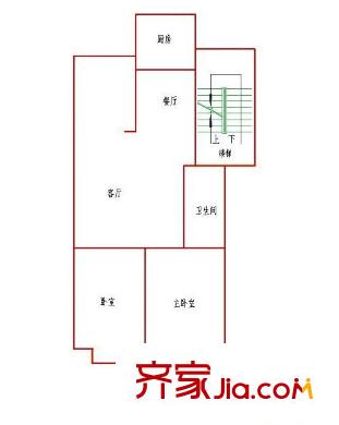 公園100 0室 戶型圖