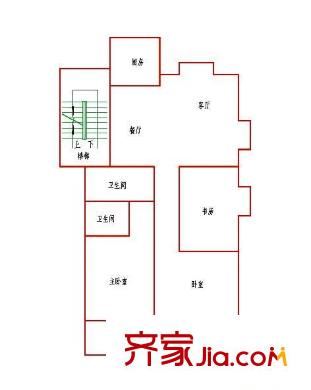 公園100 0室 戶型圖