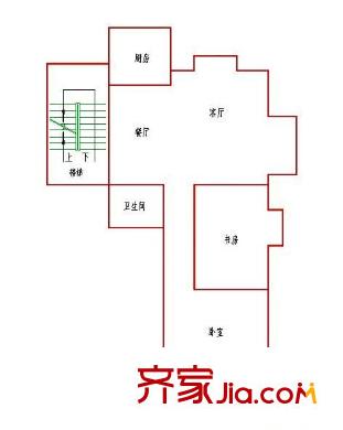 公園100 0室 戶型圖