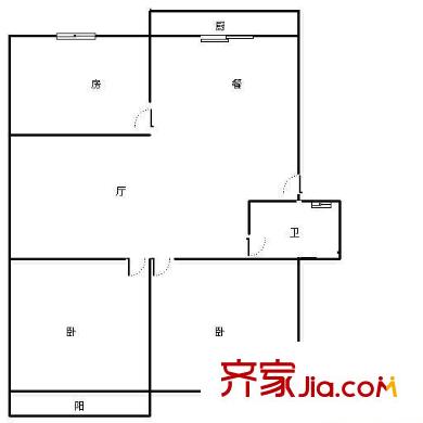 金泰小區(qū) 3室 戶型圖