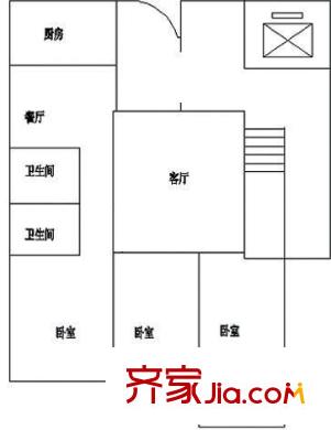 金泰小區(qū) 3室 戶型圖
