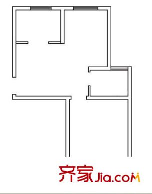 黃河麗景花園 2室 戶型圖
