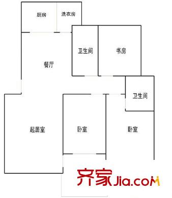 泉山美墅（住宅） 3室 戶型圖