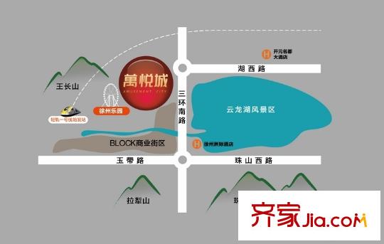 萬悅城區(qū)位圖