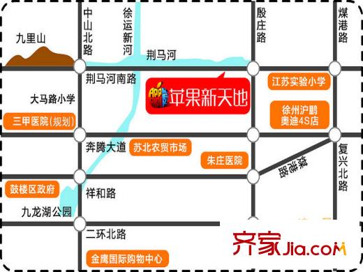 蘋果新天地交通圖