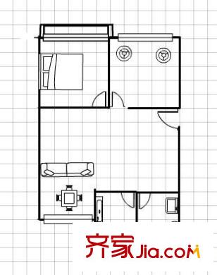 徐州人家 2室 戶型圖