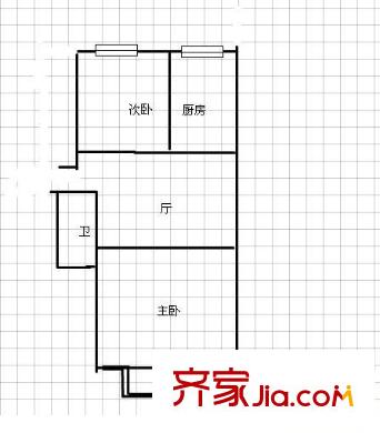 民安園 2室 戶型圖