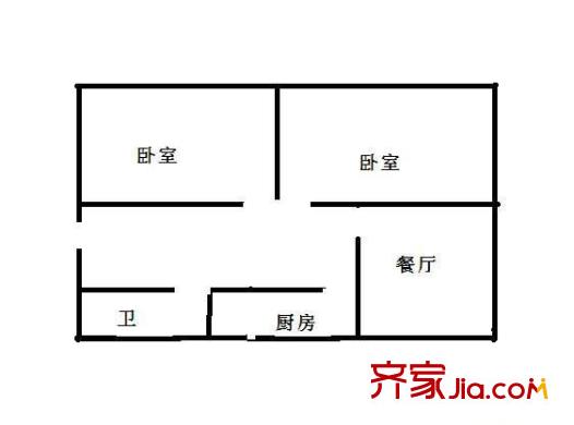 民安園 2室 戶型圖
