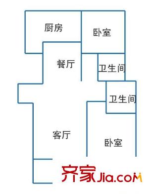 碧螺山莊 2室 戶型圖