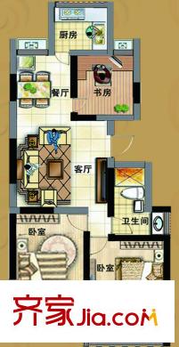 文泰康城三期18#、21#、22#、26#、27#樓A戶型 3室2廳1衛(wèi)