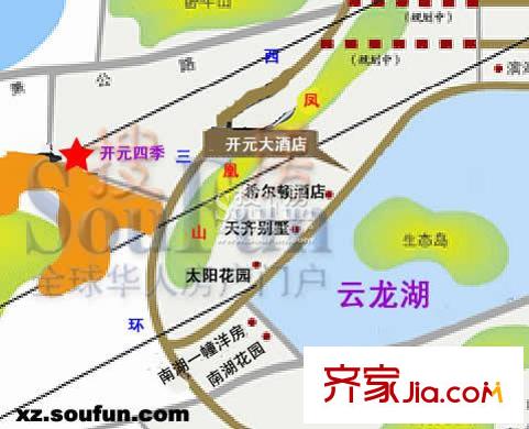 開元云龍谷交通圖