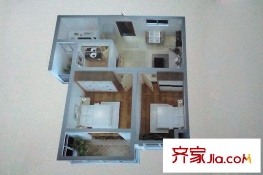 久隆瀾橋一期H2樓A戶型 2室2廳1衛(wèi)1廚