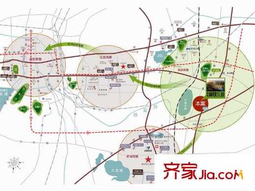綠地高鐵東城區(qū)位圖