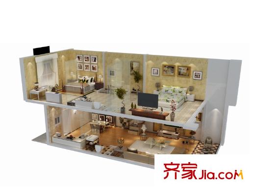 澳東印象城B公館2戶型 2室2廳2衛(wèi)
