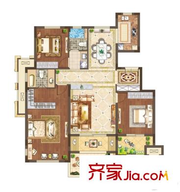 月橋花院一期洋房二樓A2 3室2廳2衛(wèi)1廚