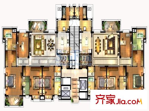 璽悅龍城3#琛瓏璽 5室2廳5衛(wèi)1廚