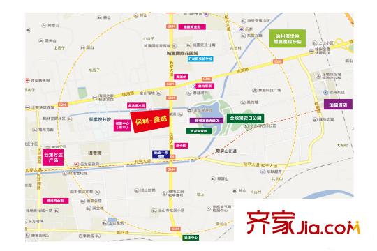 保利鑫城區(qū)位圖