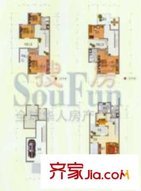 御苑戶型圖掬水軒 5室2廳3衛(wèi)1廚