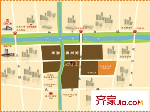 華潤?橡樹灣交通圖