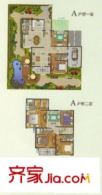 匯金城獨(dú)棟A戶型 4室3廳3衛(wèi)1廚