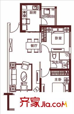 星湖101廣場 戶型圖