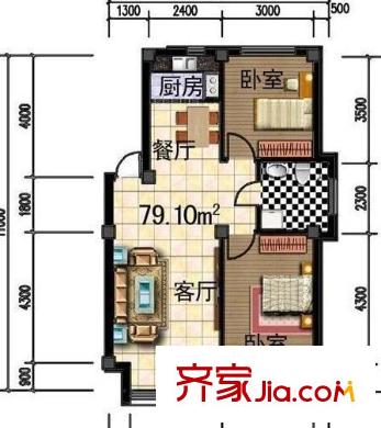 上成天逸 戶(hù)型圖