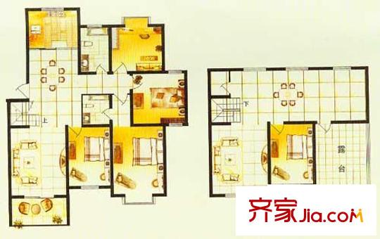 亞特香提雅境C5戶(hù)型 4室2廳2衛(wèi)1廚