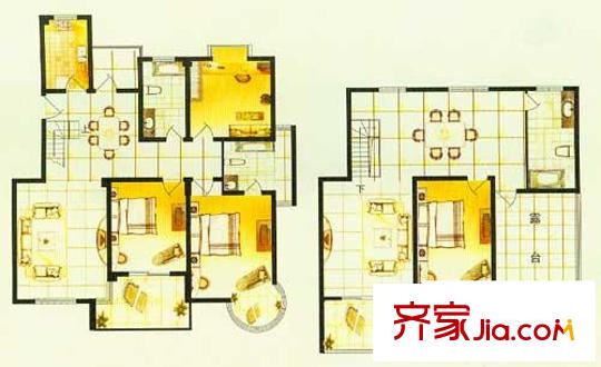 亞特香提雅境C2戶(hù)型 3室2廳2衛(wèi)1廚