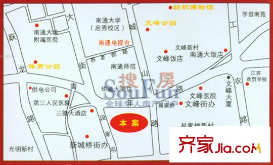 天翔公寓交通圖 