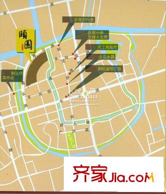 頤園新村交通圖 