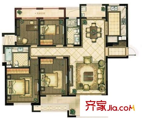 銀洲新村 戶型圖