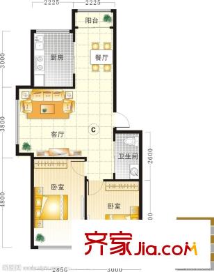龍豪國際花園 戶型圖