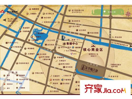幸福天地交通示意圖