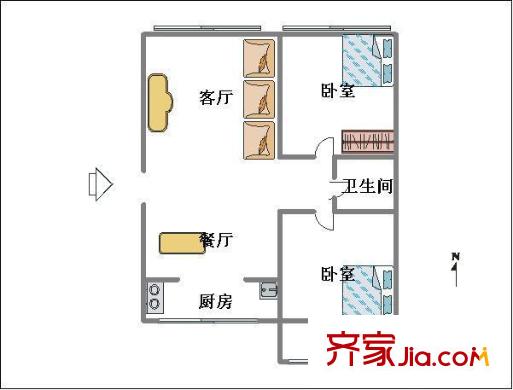 唐閘西公房 戶型圖