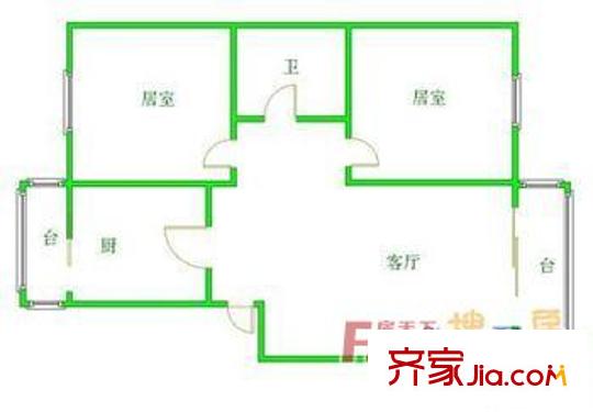 虹橋北村鉆石樓 戶型圖