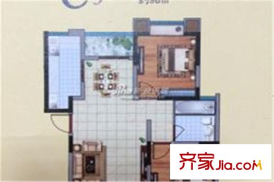 國(guó)基桂花小鎮(zhèn)桂花小鎮(zhèn)C3戶型 2室1廳1衛(wèi)