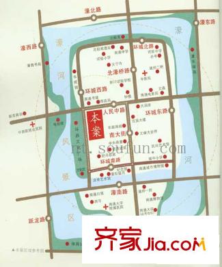 安惠濠河國際交通圖