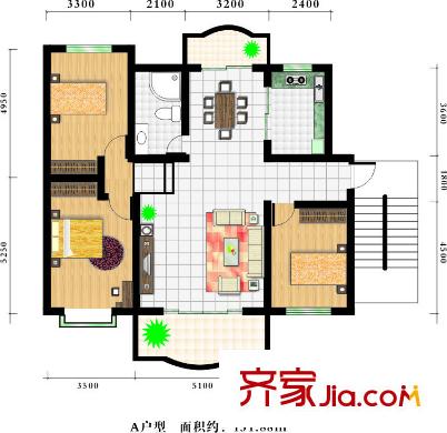 啟東城南新村 戶型圖