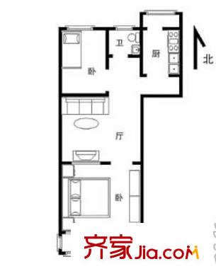 王府公寓 戶型圖