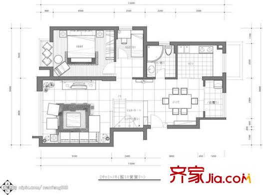 麗泰花園 0室 戶型圖