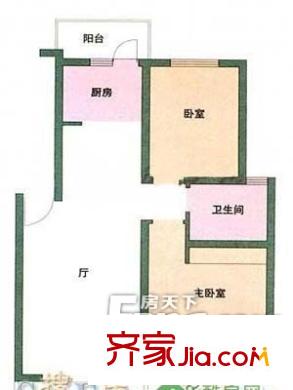 種子公司宿舍戶型圖戶型圖（20130308） 2室1廳1衛(wèi)1廚