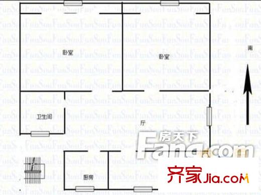 清溪園戶型圖戶型圖（20130308） 3室1廳1衛(wèi)1廚
