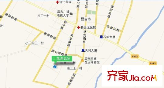 凱迪名苑交通圖