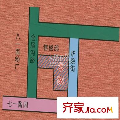 金西域花園交通圖 